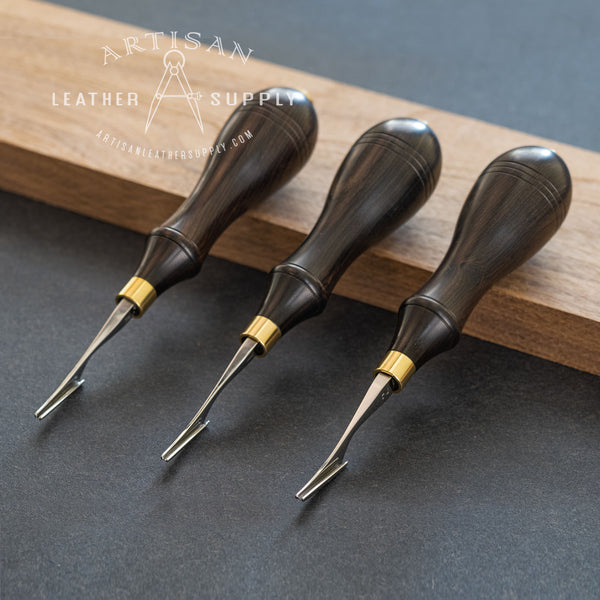 2pcs Edge Leather Beveler Tool, 4mm And 8mm, Leather Edge French